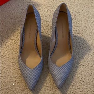 Banana Republic blue “snake skin” heels